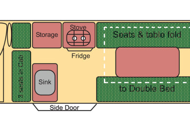Wendekreisen Koru 2+1 Bett
