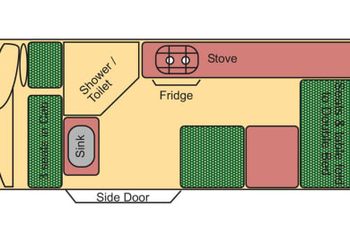 Wendekreisen Koru 2 Bett Du/WC
