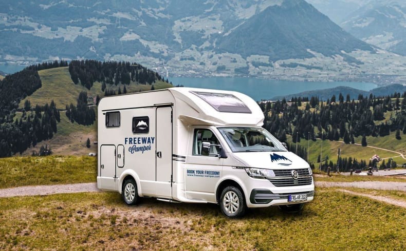 FreewayCamper RV - VW Bulli Wohnmobil für 2, Fahrzeugabbildung